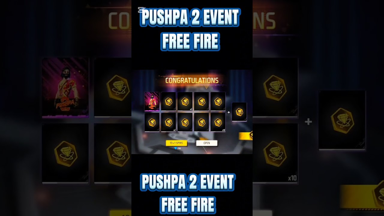 PUSHPA 2 RING EVENT BUNDLE IN FREE FIRE PUSHPA RING EVENT IN FREE FIRE PUSHPA 2 BUNDLE PUSHPA BUNDLE