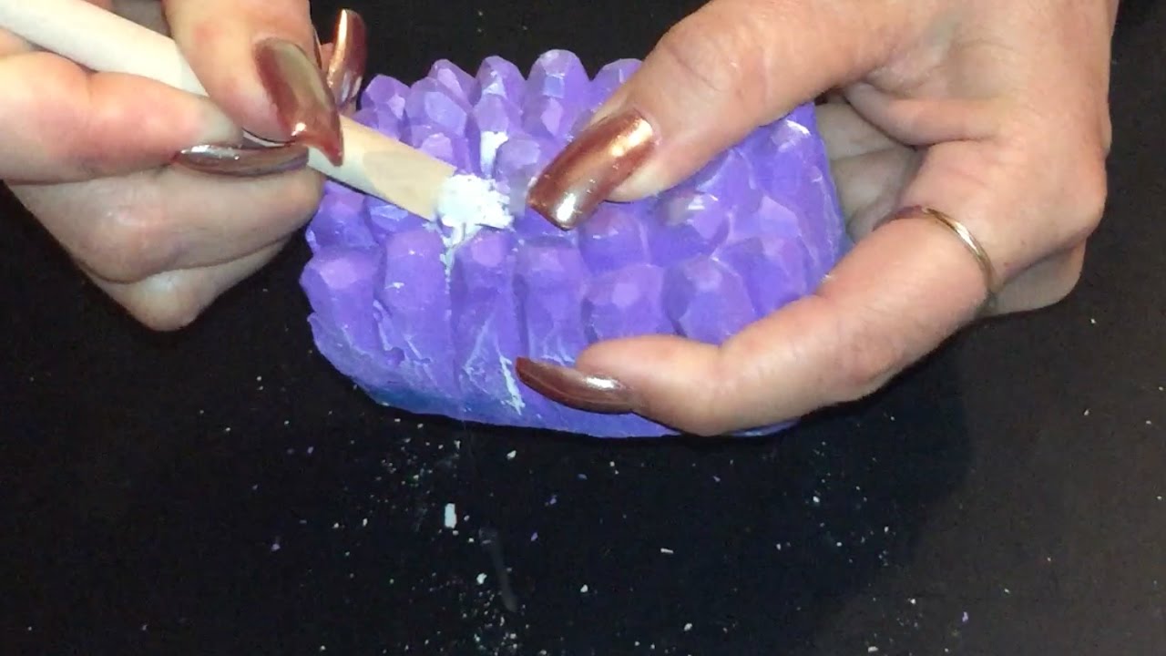ASMR Amethyst Crystals Excavation Kit! Hand Movements, Satisfying Videos.♥️