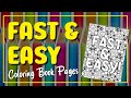 How To Make Coloring Book Pages FAST and EASY for KDP! (No Design Experience Needed)