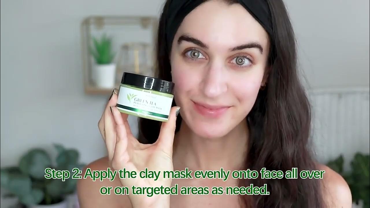 Green Tea Clay Mask Natural Antioxidant Detox Purifying Clay Mask Deep