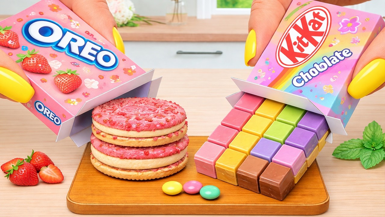 Rainbow Kitkat Bar & OREO Cakes Recipe 💖 Best of Rainbow OREO Chocolate Cake Recipe