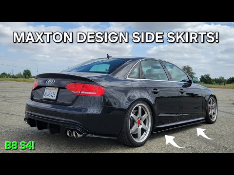 MAXTON DESIGN SIDE SKIRTS INSTALL on my Supercharged 2010 Audi B8 S4 6 Speed Manual!