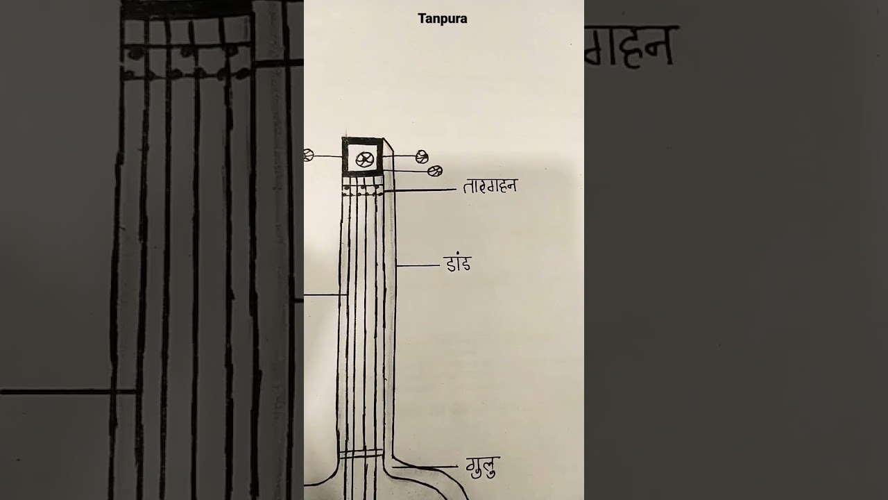 Tanpura drawing.......... YouTube
