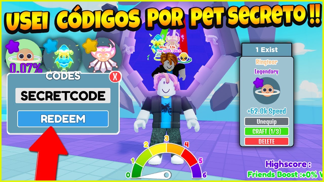 CÓDIGO SECRETO DO JEFFBLOX CHEGANDO NO CLICKER SIMULATOR (Roblox) 