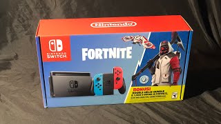 Fortnite Nintendo Switch Bundle Double Helix Skin Unboxing