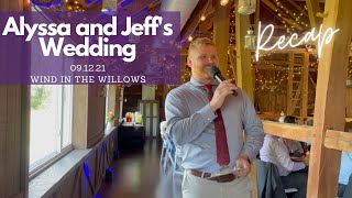 Alyssa and Jeff's Wedding Recap 09.12.21 | Half Windsor Package | Wind in the Willows