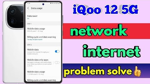 iqoo 12 5g network problem, iqoo 12 5g network settings