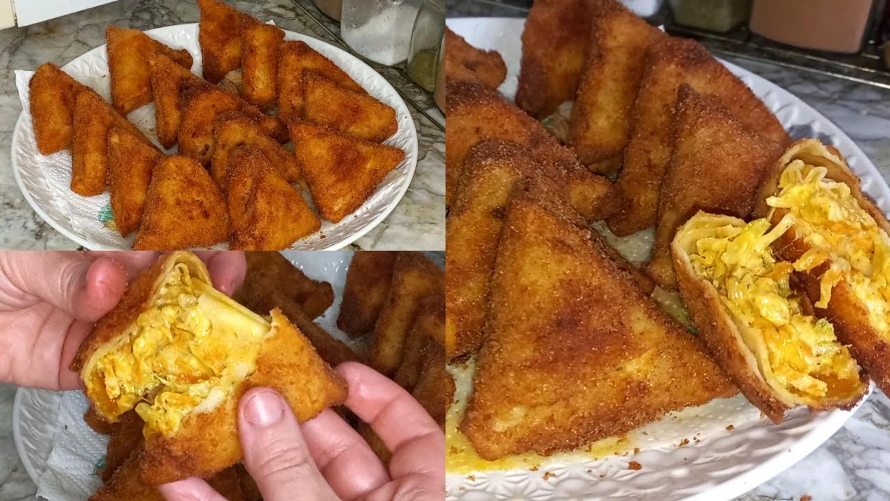 اليوم تبرعيهم😋فطائر الكريب المقرمشة بدون فرن اللي يدوقها يحماق عليها والحشوة تهببل يا سلااام😍4k روعة