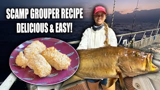 THE BEST TASTING GROUPER + Identical Twin Arm Wrestle 💪🏻 Scamp Grouper Recipe | Gale Force Twins