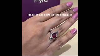 Ruby Ring for Women - Certified Manik Ring Benefits & Design | Myra Gems
