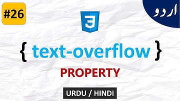 CSS text-overflow | Web Development Course | Tutorial #26 | Urdu/Hindi