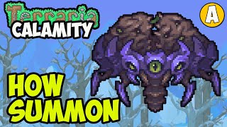 Terraria Calamity Mod How To Summon THE HIVE MIND BOSS (2 WAYS) by Udisen