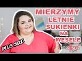 👗 MIERZYMY PLUS SIZE 👗 LETNIE SUKIENKI NA WESELE ZE SKLEPU Moda Size Plus Iwanek