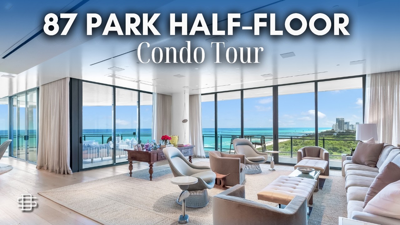 Внутри самой роскошной квартиры, занимающей половину этажа, в доме 87 по Парк Майами.