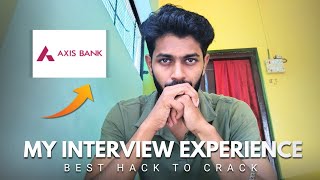 My Axis Bank Interview Experience🤯 | Must Watch Before Your Interview 