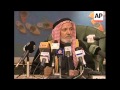 Iraqi sunni leader gives press conference in cairo