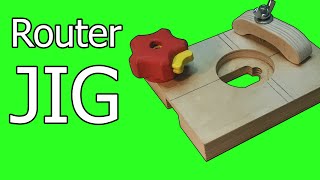 Router JIG for making Quick Knobs Nuts