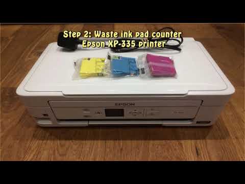 video Reset Epson XP 335 Waste Ink Pad Counter