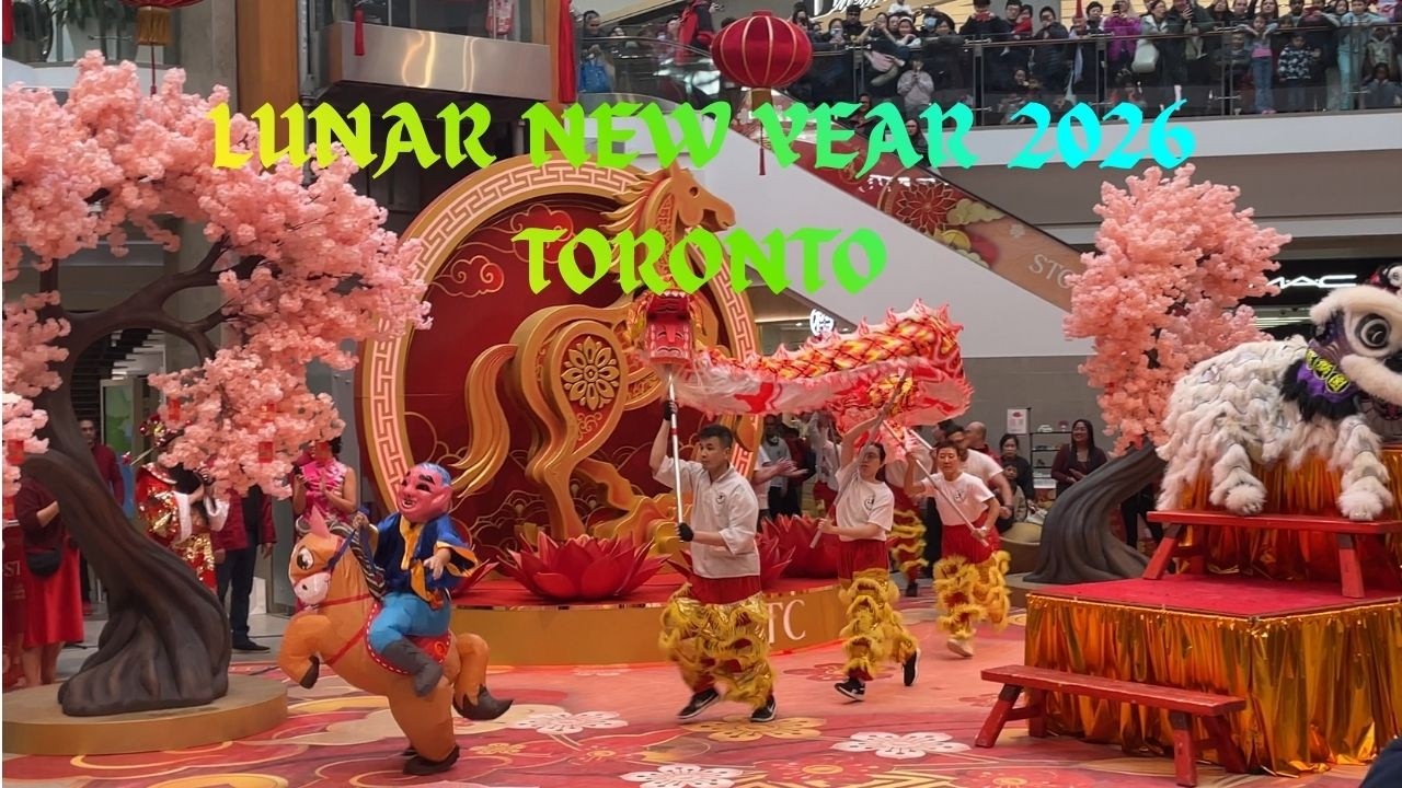🏮🐎🧧🎊🥁🦁✨ Lunar New Year 2026 celebrations at Scarborough Town Centre, Toronto, Ontario, Canada: