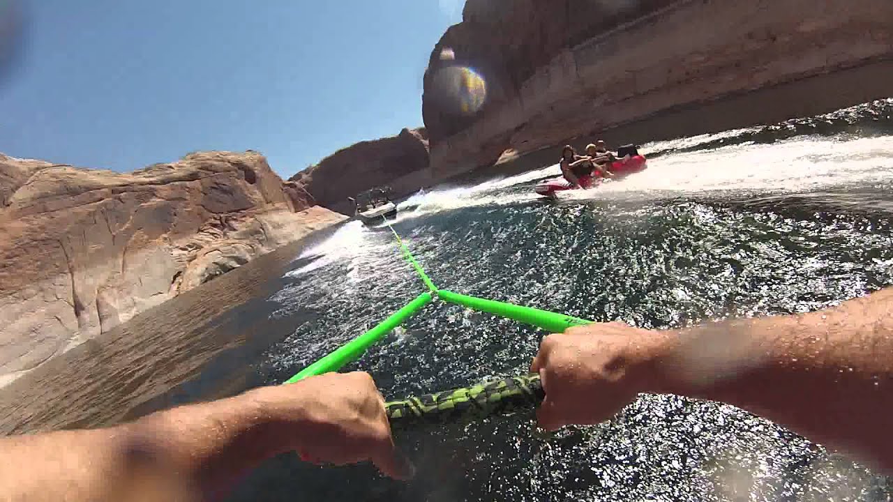 Wakeboarding in Lake Powell - YouTube