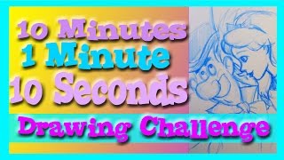 The 10 Minute - 1 Minute - 10 Seconds Drawing Challenge -