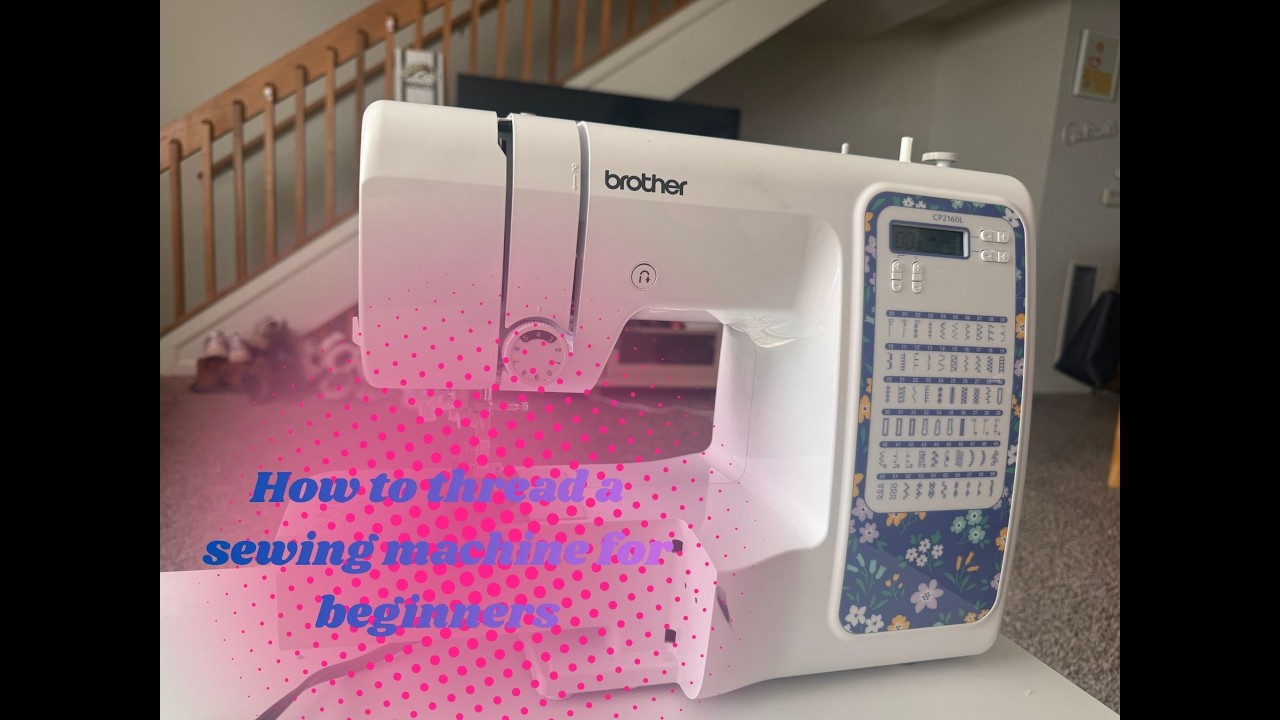 How to thread a sewing machine for beginners - YouTube