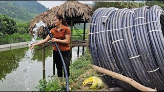 Weaving cages, catching ducks for customers, bringing water to the farm.NGUEN THI MUOI