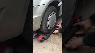 Без домкратные тележки.Эвакуация.towing. Заблокированные колеса.как работает эвакуатор.на эвакуаторе