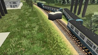 ブロックストップ【電車】が走る踏切 | 新幹線N700系・キハ40東北・会津鉄道 | Train simulator at railroad crossing