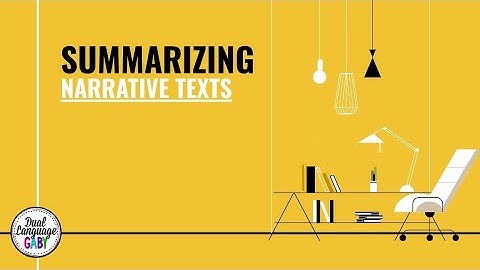 Summarizing Narrative Texts