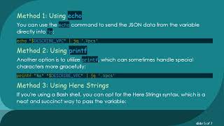 How to Parse JSON Values Stored in Shell Variables