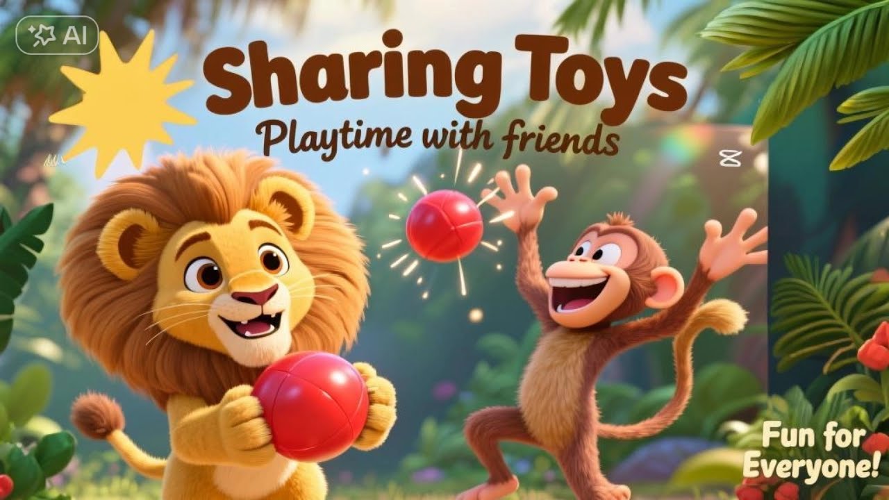 Learning to Share with Leo 🦁 | Kids Educational Story