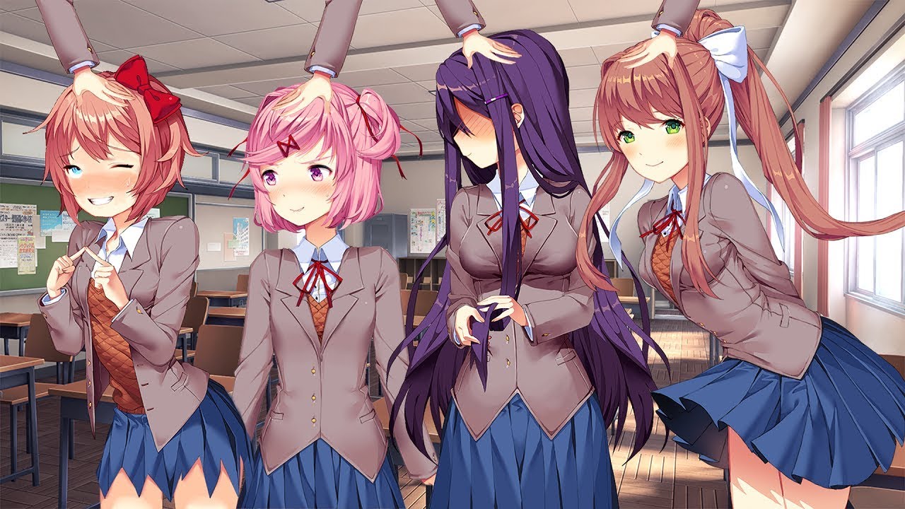 mod, mods, the dokis get headpats, the dokis get, ddlc the dokis, ddlc the ...