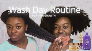 Wash Day Routine for Maximum Hair Growth 👩🏾‍🦱🫧🧴