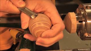 Woodturning: Full Egg Making Process HD