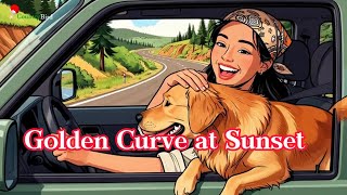 Wanderpaws - Golden Curve at Sunset