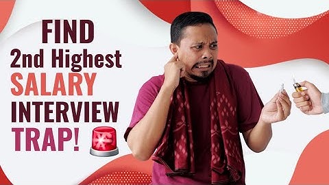 🔥 SQL Interview Trap! Find 2nd Highest Salary WITHOUT Order By & Group By