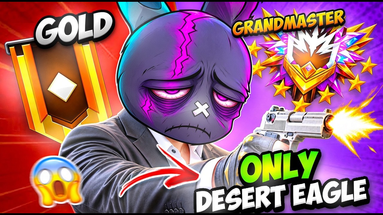 মাত্র 5 ঘন্টায় GOLD TO GRANDMASTER তাও শুধু DESERT EAGLE গান ব্যবহার করে 🤯