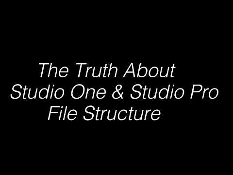 The Truth About Studio One and Studio Pro File Structure
