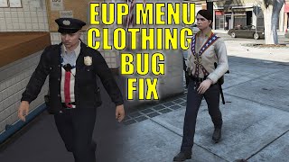 [TUTORIAL] HOW TO FIX THE EUP MENU BUG IN LSPDFR (GTAV)