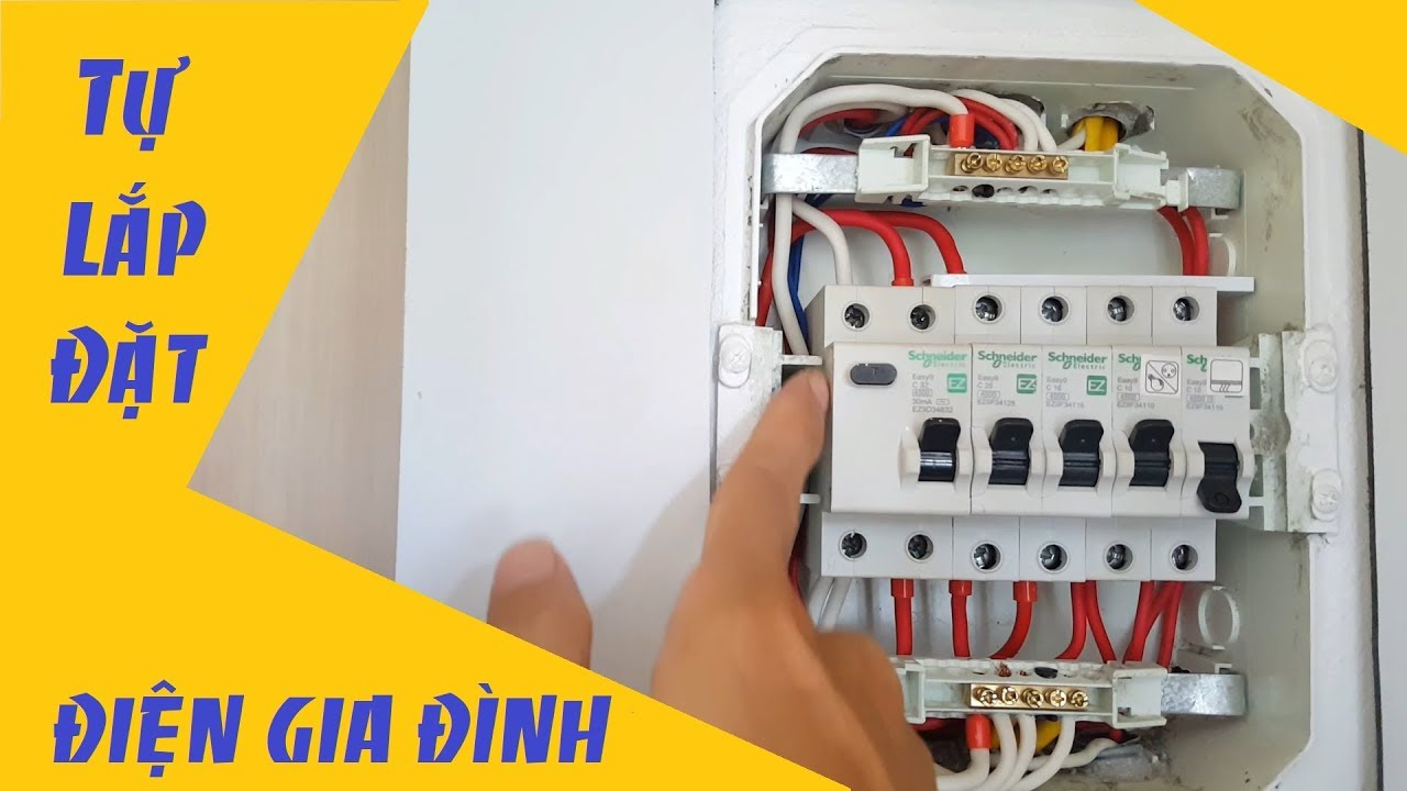Tự Lắp Đặt Aptomat Tủ Điện - Đi Dây Điện Âm Tường Cho Nhà Cấp 4 ...