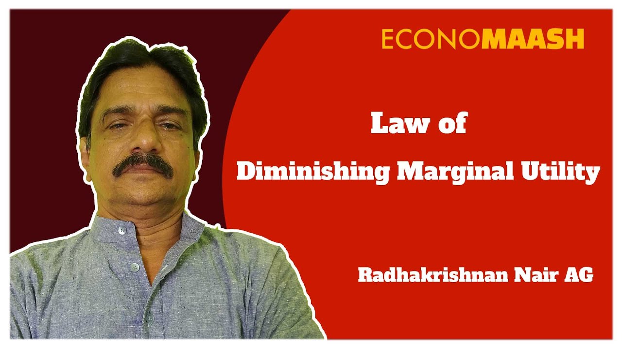 Law of Diminishing Marginal Utility | Micro Economics | PLUS TWO ,BA & MA ECONOMICS |