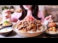 ［牛丼］お肉メガ盛り、ごはんはキング、うふふ楽しいトッピング🐒🌷［作って食べる］