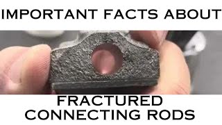 Diesel Engine connecting Rods and Caps. Fractured Rods! Full video