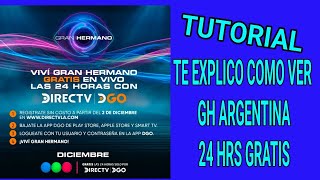 WATCH GH ARGENTINA FREE 24 HRS TUTORIAL