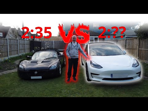 Tesla Model 3  vs Opel Speedster / Vauxhall VX220 - რომელი უფრო სწრაფია ტრეკზე?