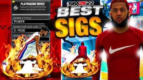 THE *BEST* SIGNATURE STYLES ON NBA 2K22! FASTEST AND GLITCHIEST DRIBBLE MOVES (2K17 STEPBACK)