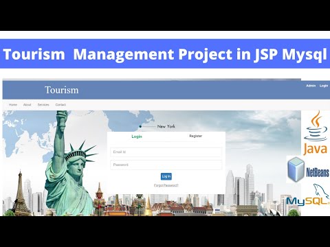 Tourism Management System Project In Java JSP Mysql, Netbeans