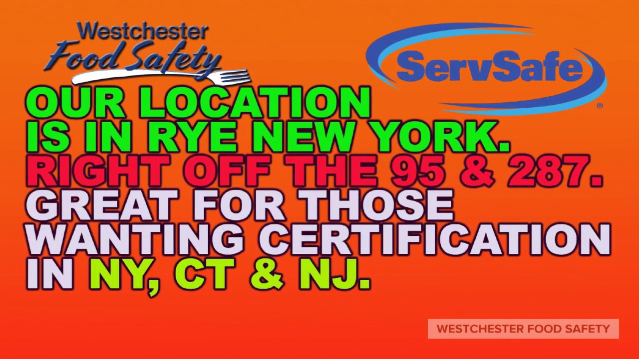 Servsafe Food Manager's Safety Westchester Food Safety Health