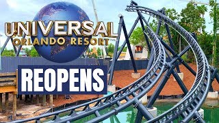Universal Orlando Has Reopened! VelociCoaster Construction - Social Distancing & More